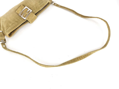 FENDI Mamma Fendi Corduroy Mamma Bucket Shoulder Bag