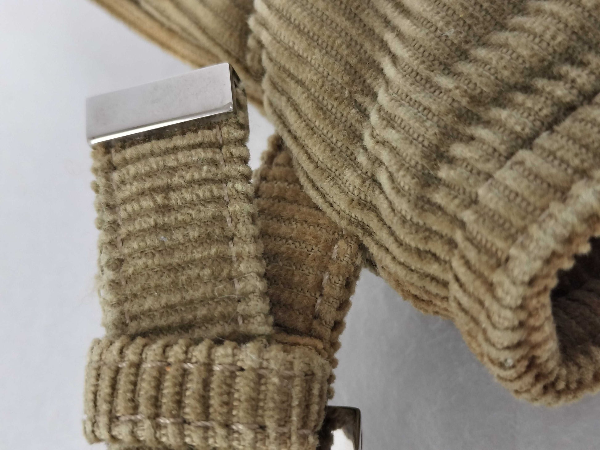 FENDI Mamma Fendi Corduroy Mamma Bucket Shoulder Bag