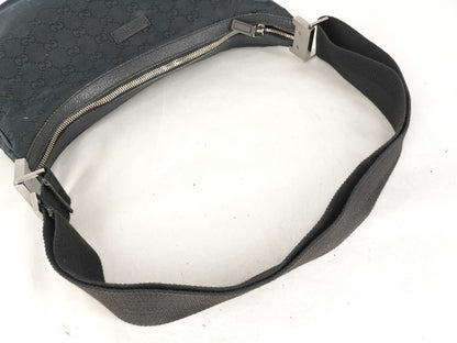 GUCCI GG Canvas Half Moon Shoulder Bag