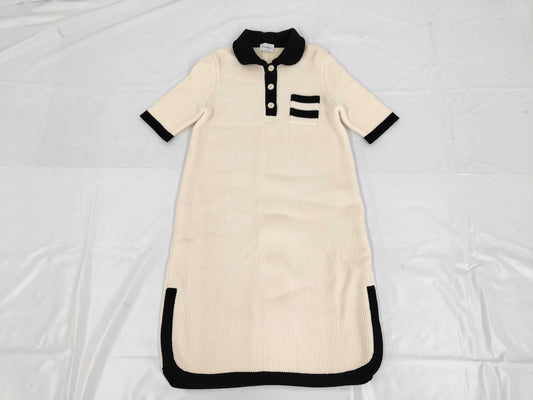 Salvatore Ferragamo knit dress, white, size XL