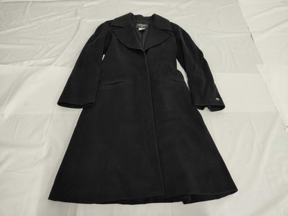 CHANEL 97A Cashmere Long Coat P09449 Dark Navy Size 40 Coat