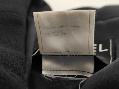 CHANEL 97A Cashmere Long Coat P09449 Dark Navy Size 40 Coat