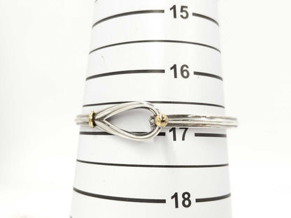 Tiffany & Co. Tiffany Hook & Eye Twist Bracelet Bangle 750 YG 925 11.6g Bracelet Bangle