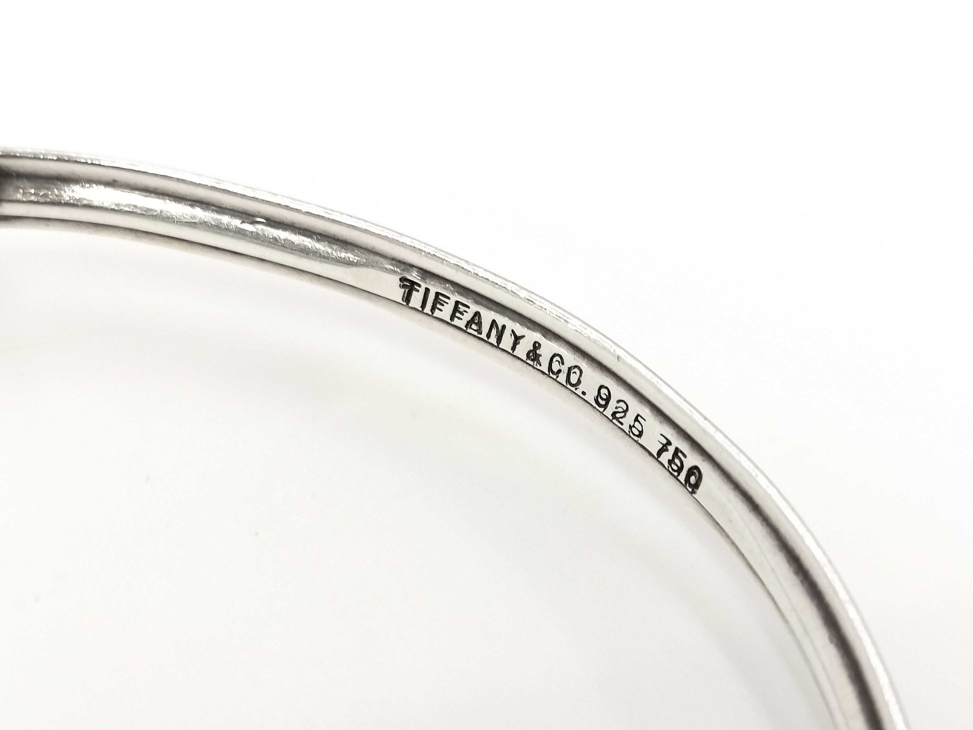 Tiffany & Co. Tiffany Hook & Eye Twist Bracelet Bangle 750 YG 925 11.6g Bracelet Bangle