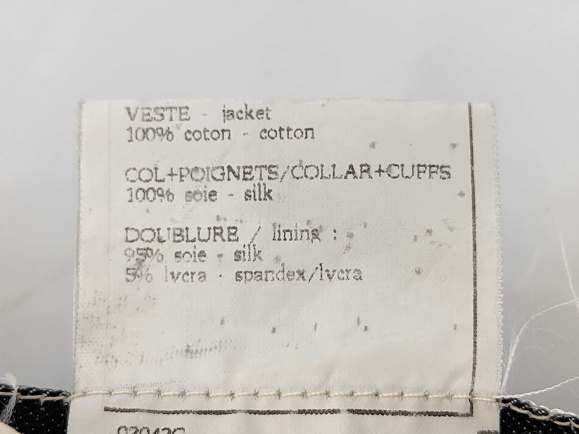 CHANEL P95 Coco Button Cropped Jacket Black White Size 36 Jacket