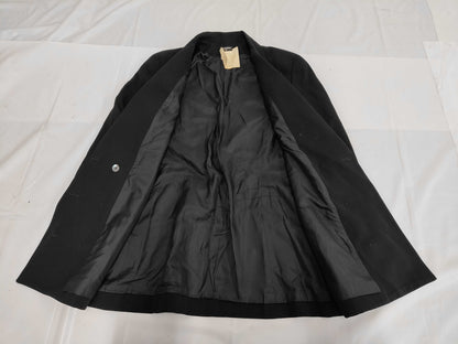 CHANEL Wool Double-Breasted Jacket with Coco Buttons PO2059 Black Size 38