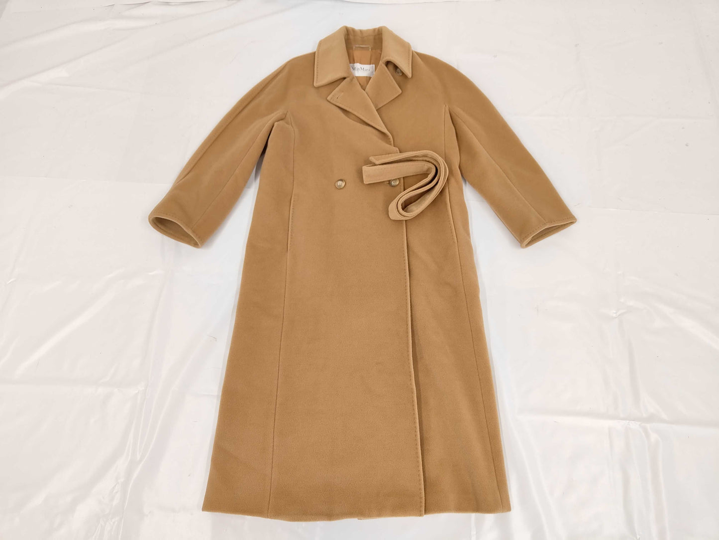 MaxMara Belted Long Coat, Brown
