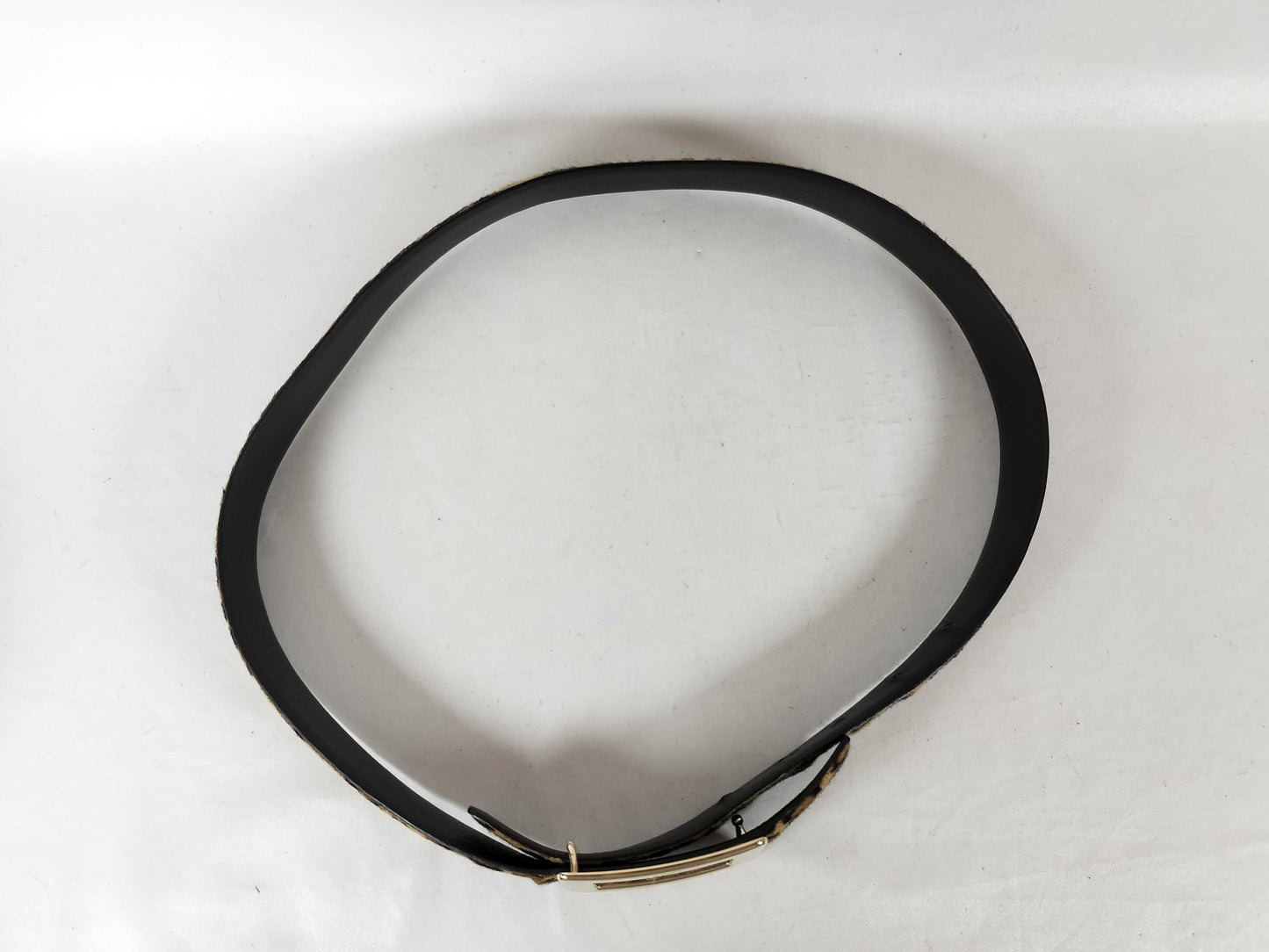 Roger Vivier ponytail leopard print belt