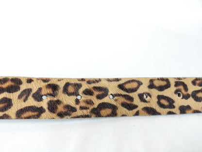 Roger Vivier ponytail leopard print belt