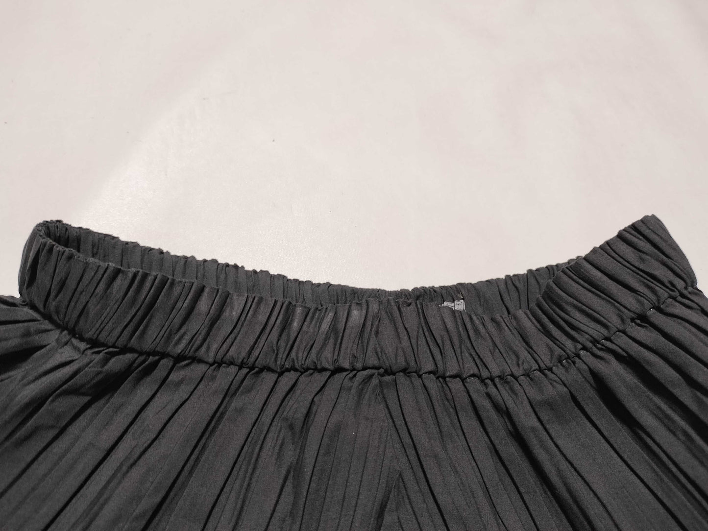 ISSEY MIYAKE 80s Brush Tag Pleated Skirt JG51139 Black M Skirt