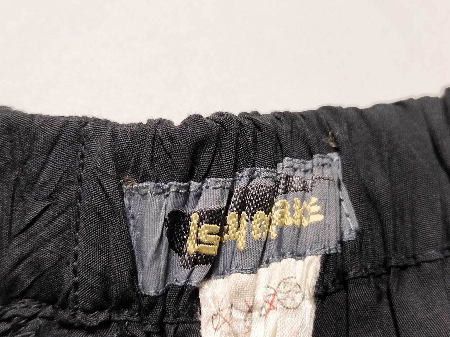 ISSEY MIYAKE 80s Brush Tag Pleated Skirt JG51139 Black M Skirt