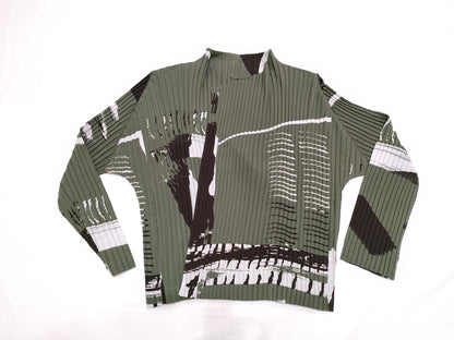 ISSEY MIYAKE All-Over Print Buttonless Cardigan IM21FO636