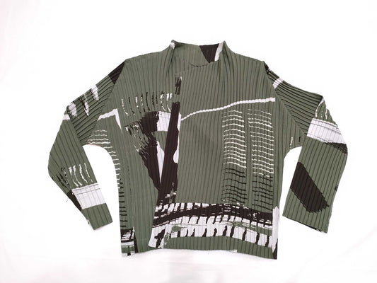 ISSEY MIYAKE All-Over Print Buttonless Cardigan IM21FO636