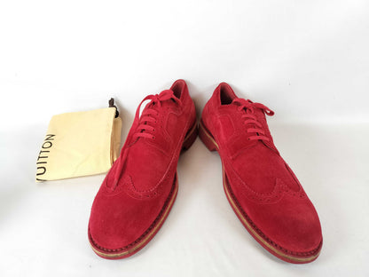 LOUIS VUITTON Wingtip Suede Rain Boots