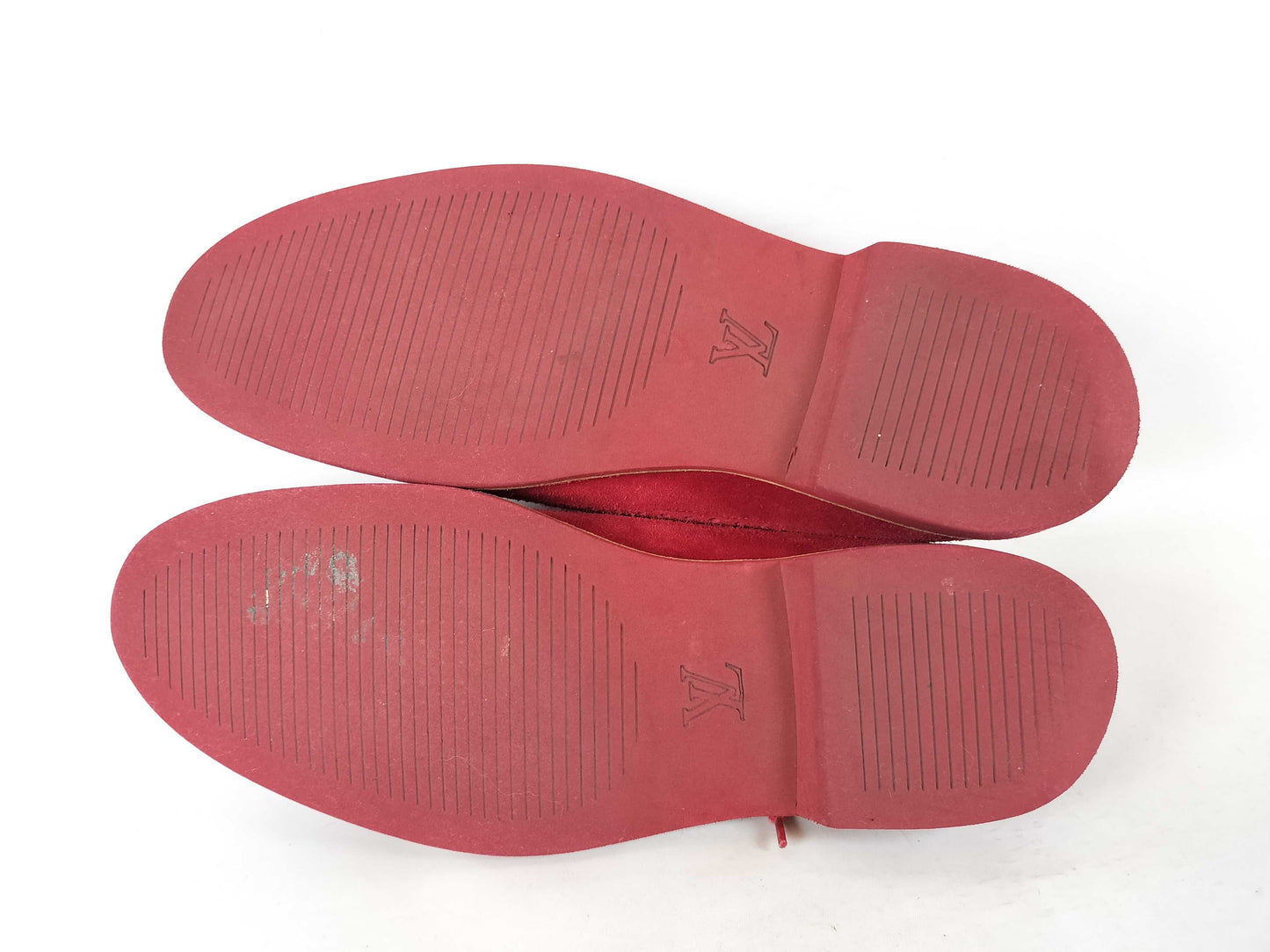 LOUIS VUITTON Wingtip Suede Rain Boots