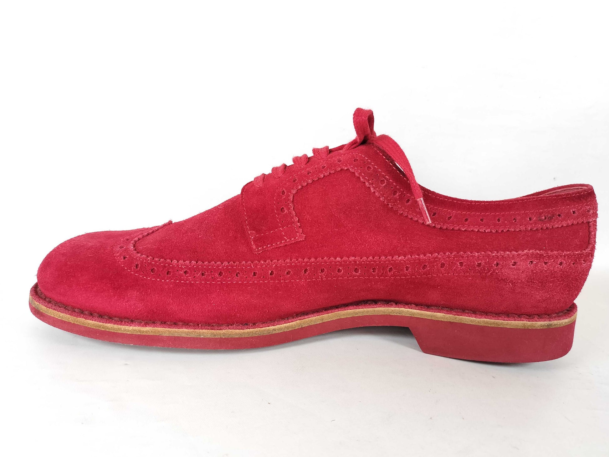 LOUIS VUITTON Wingtip Suede Rain Boots