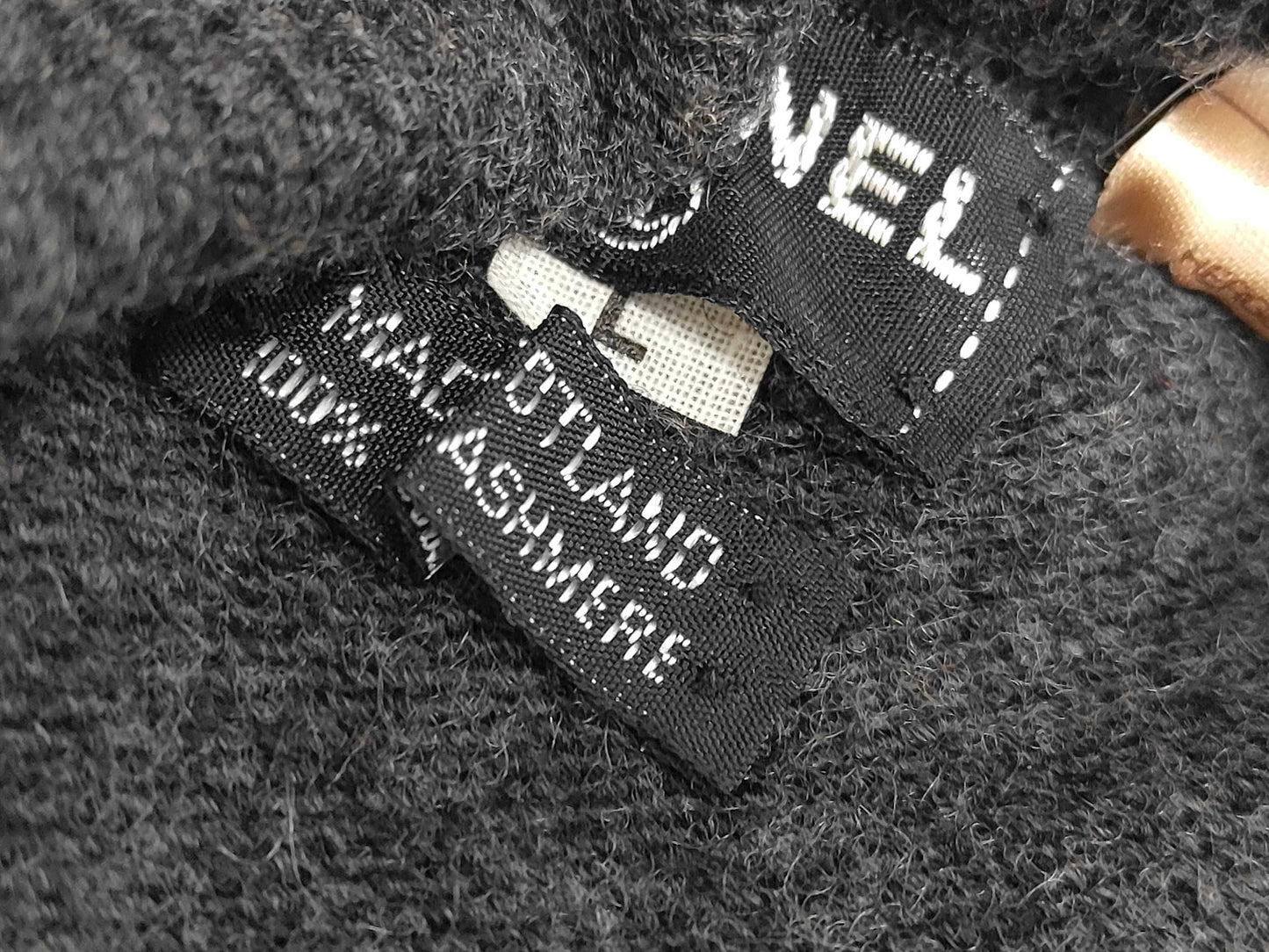 CHANEL Cashmere Matelasse Button Skirt, Gray