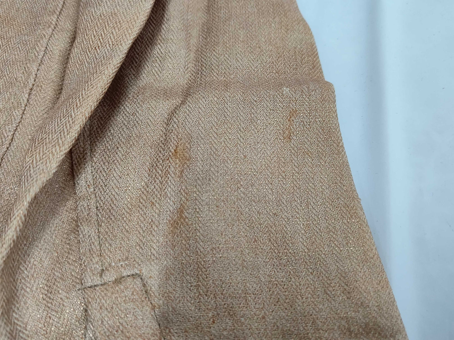 CHANEL 05P Coco Button Linen x Silk Lame Jacket and Skirt Set Other Apparel