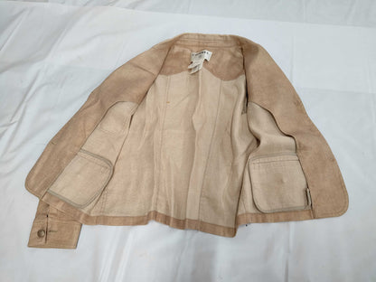 CHANEL 05P Coco Button Linen x Silk Lame Jacket and Skirt Set Other Apparel
