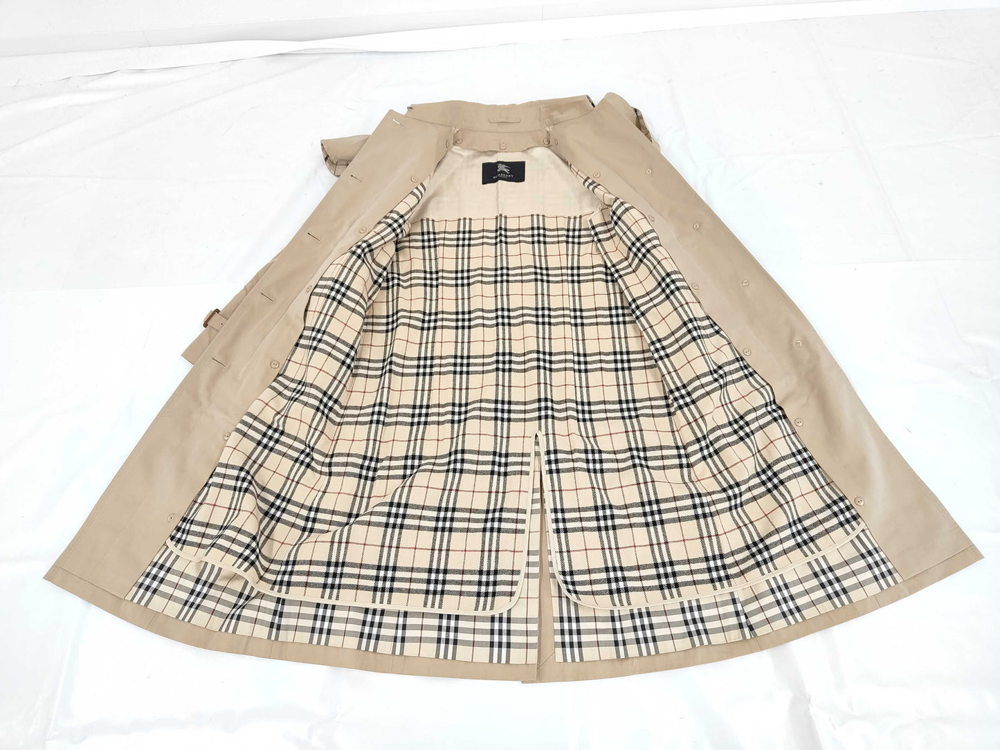 BURBERRY London Sanyo Shokai 100% Cotton Balcony Coat FD236-533-42 Beige Coat