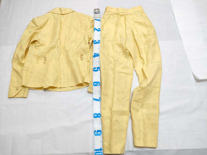 HERMES Linen Suit Yellow 40 38 Other Apparel