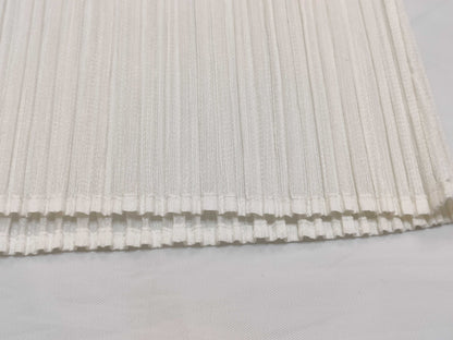 ISSEY MIYAKE Pleats Please Issey Miyake wool and knit print transfer short-sleeved crew neck top PP21-JK741 White Multicolor Top