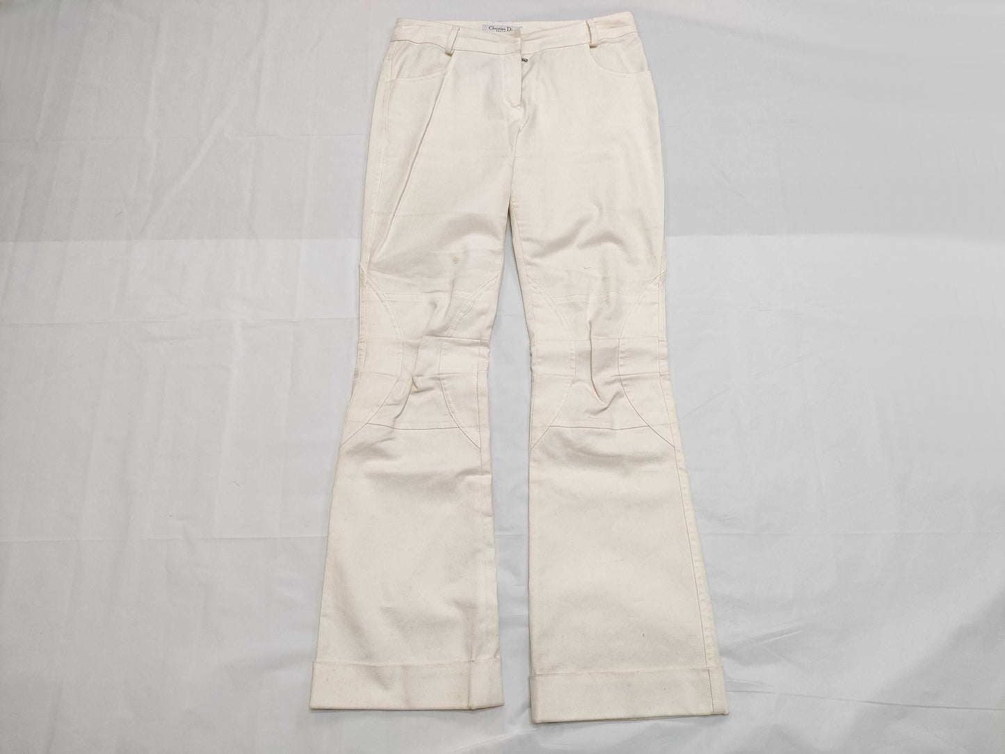 Dior Christian Dior Galliano period 2003 white denim pants