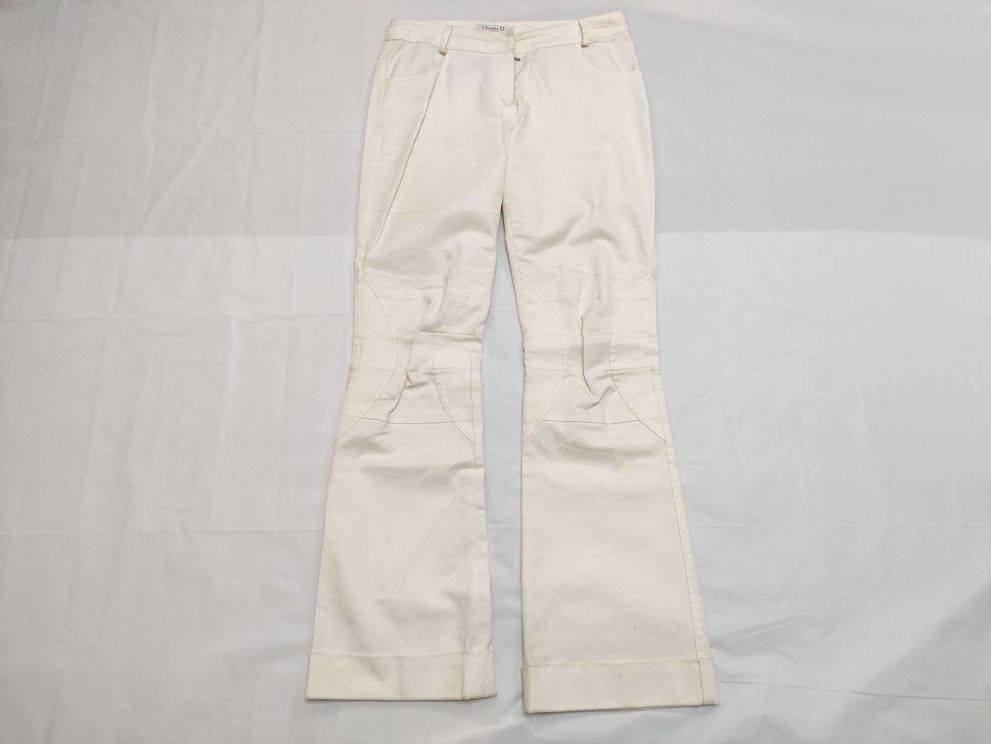 Dior Christian Dior Galliano period 2003 white denim pants