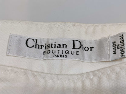 Dior Christian Dior Galliano period 2007 white denim pants