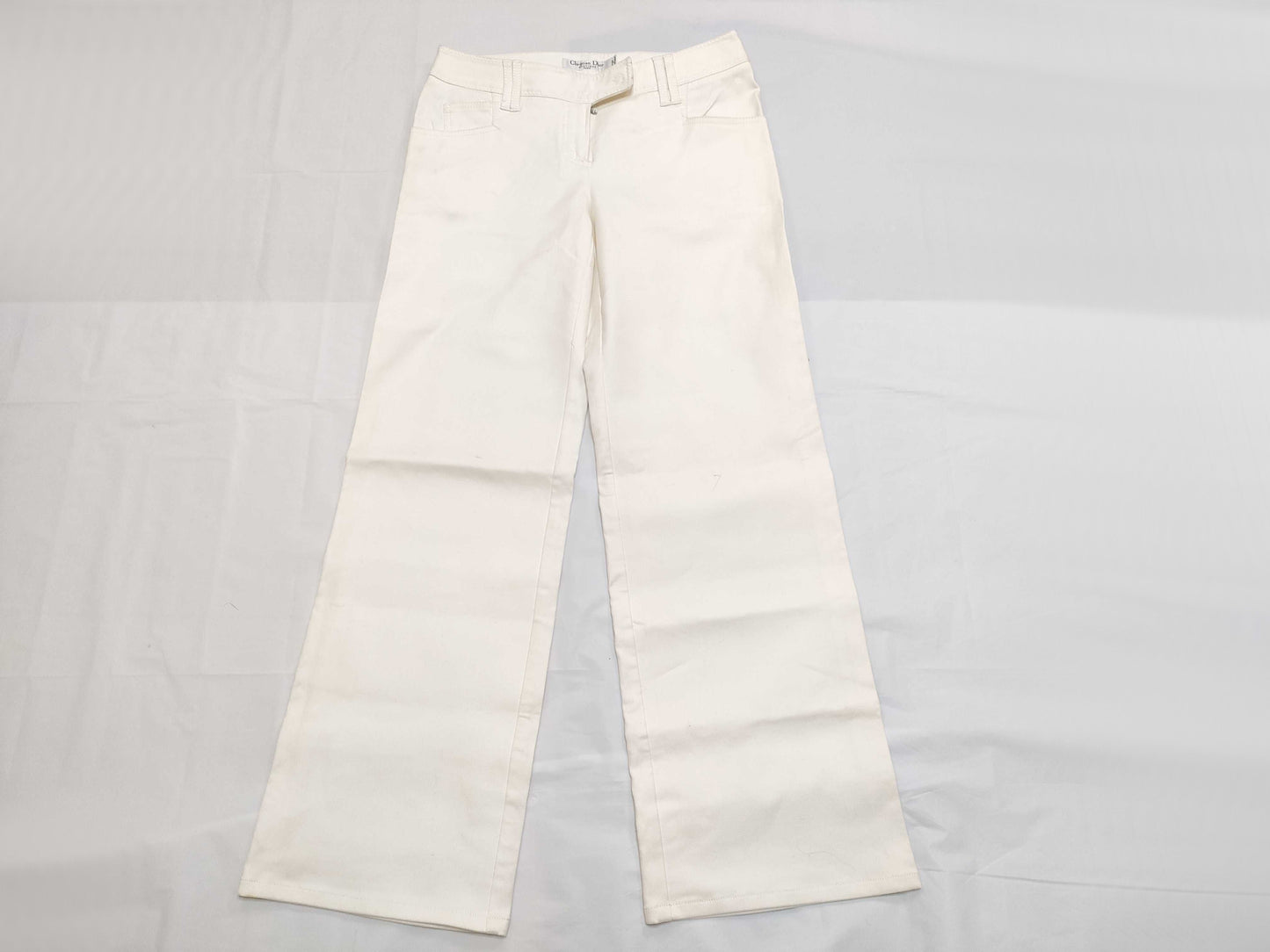 Dior Christian Dior Galliano period 2007 white denim pants