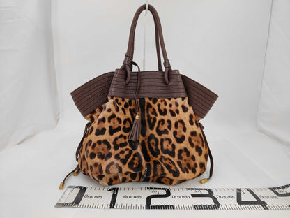 DOLCE&GABBANA Dolce & Gabbana pony handbag, leopard print, brown.