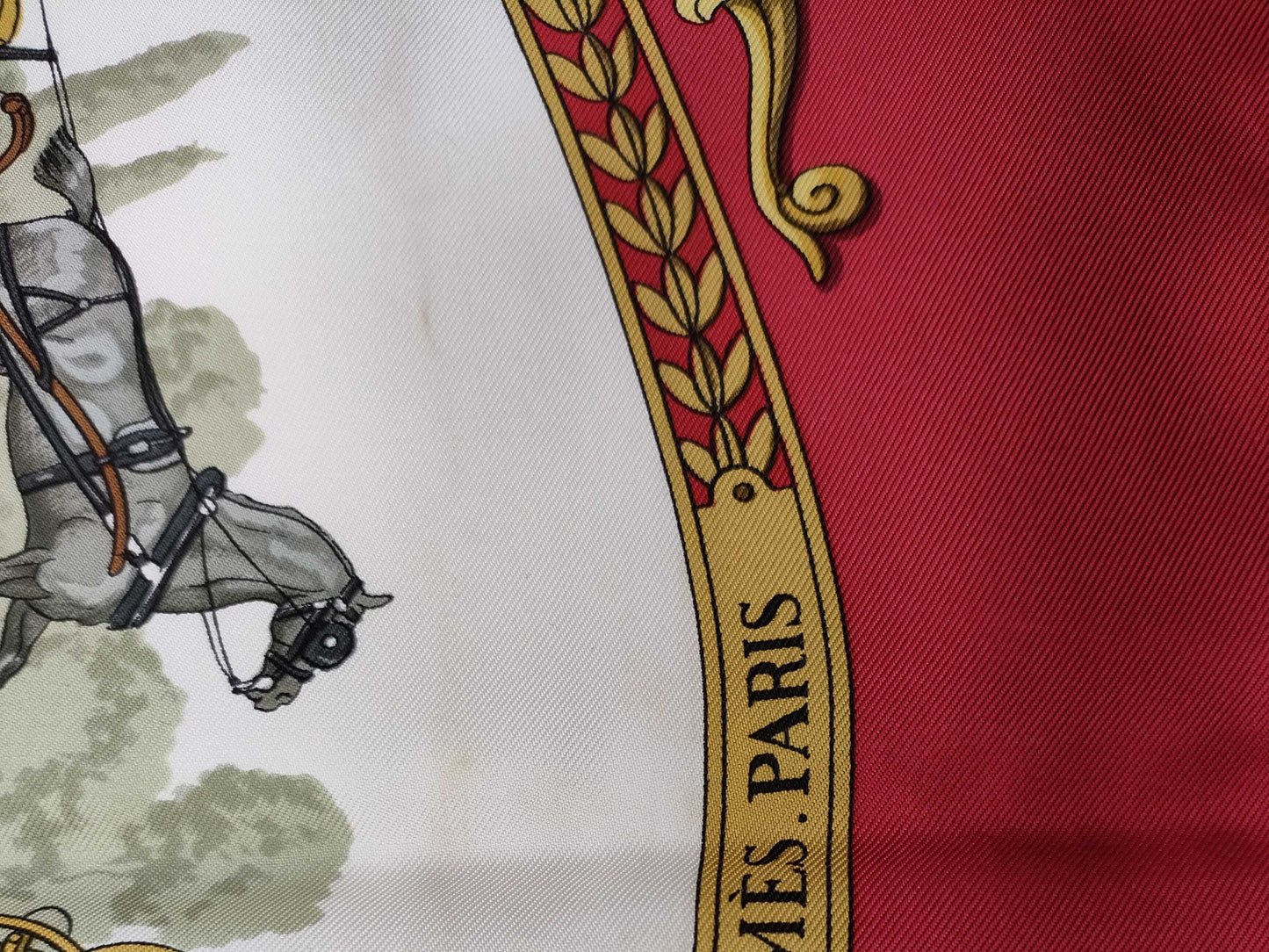 HERMES Carré HERMES Carré 90 Scarf LA PROMENADE DE LONGCHAMPS A Walk to Longchamp? Scarf