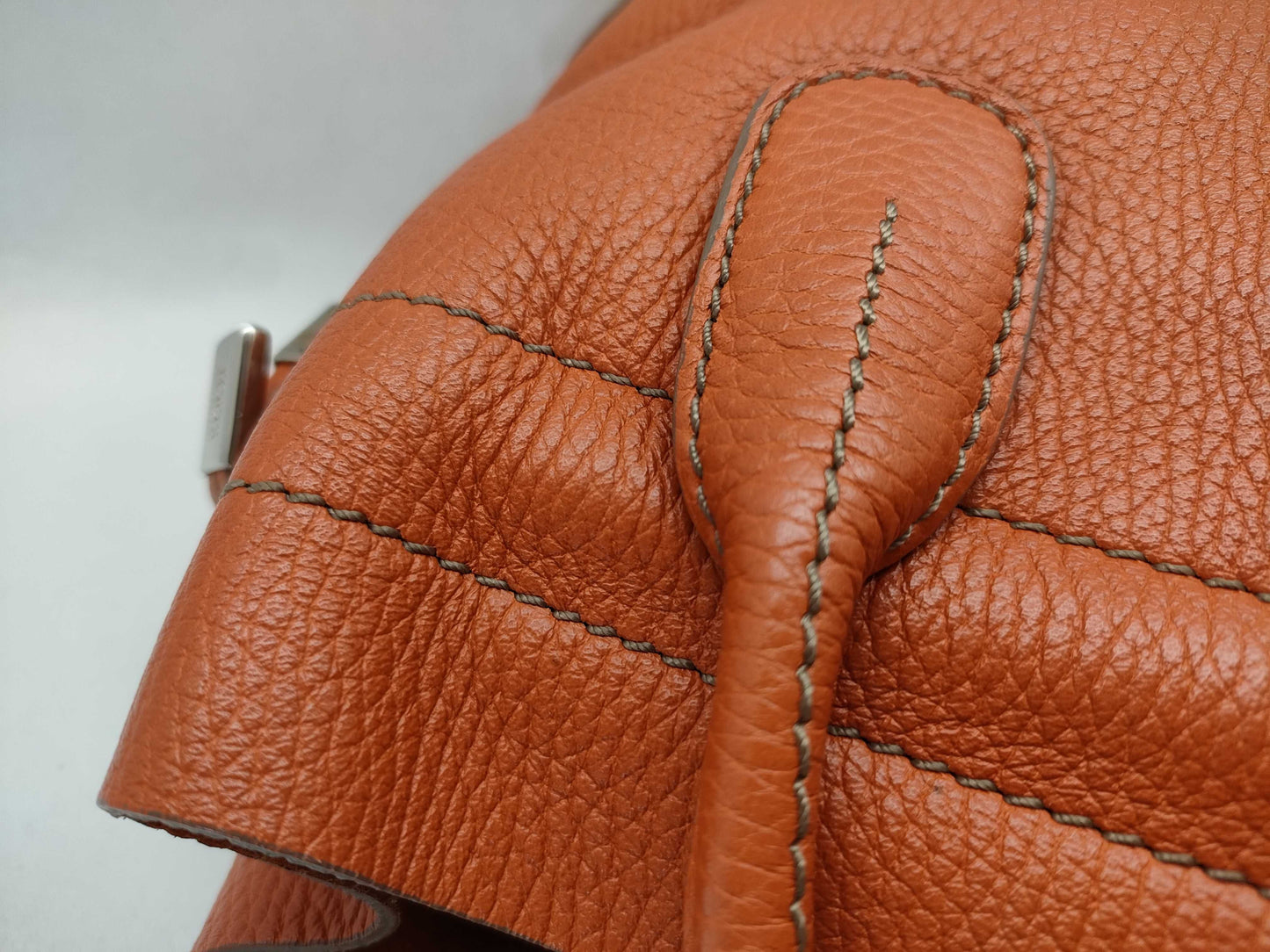 TODS Leather Handbag Orange Handbag