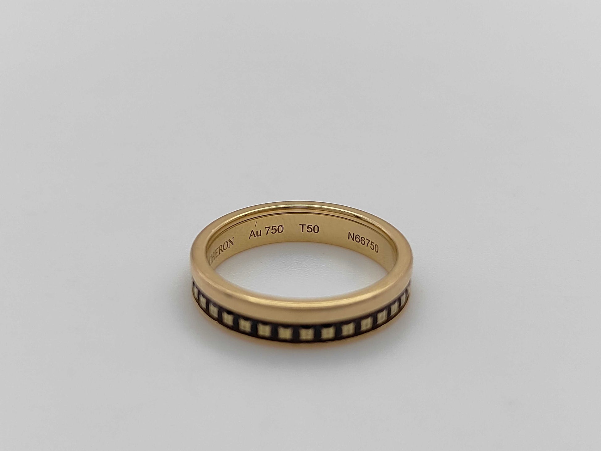 BOUCHERON Quatre T50 YG Au750/METAL 3.9g Ring 