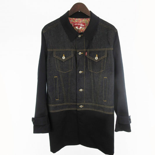 COMME des GARÇONS Junya Watanabe Man Levis Docking Denim Jacket/Coat WE-C001 S Indigo/Dark Navy