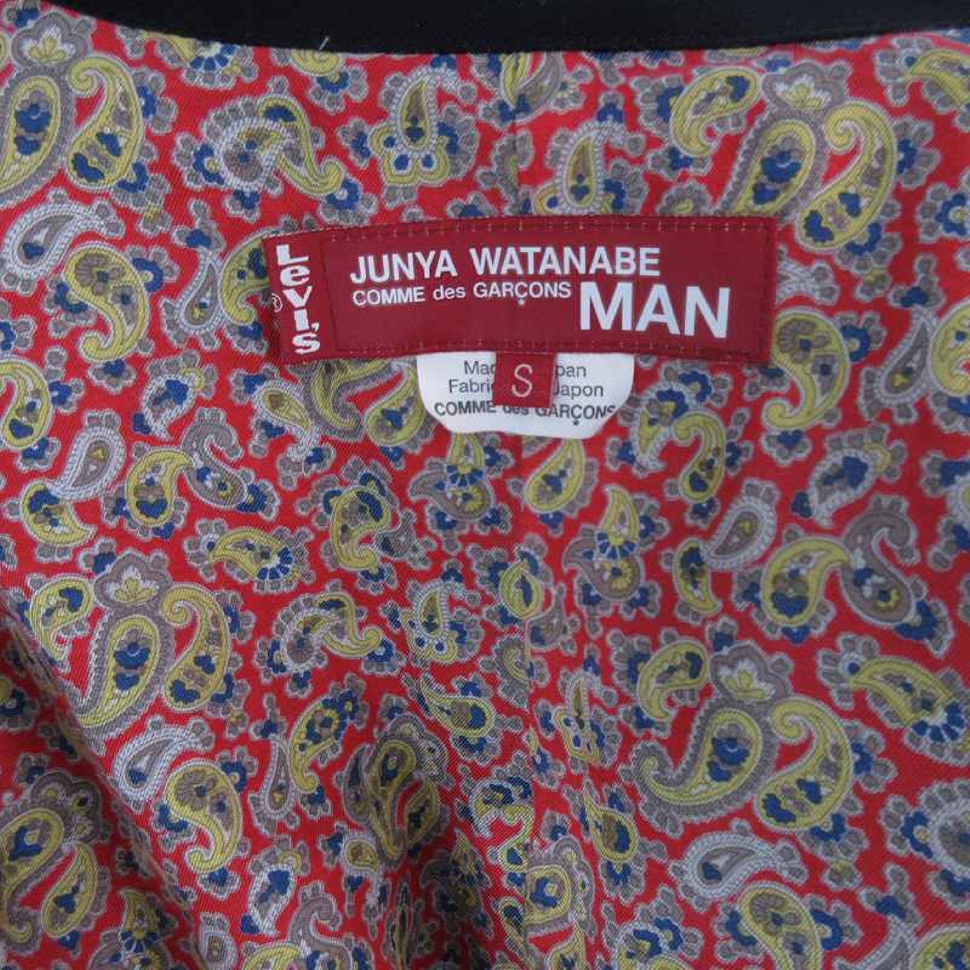 COMME des GARÇONS Junya Watanabe Man Levis Docking Denim Jacket/Coat WE-C001 S Indigo/Dark Navy