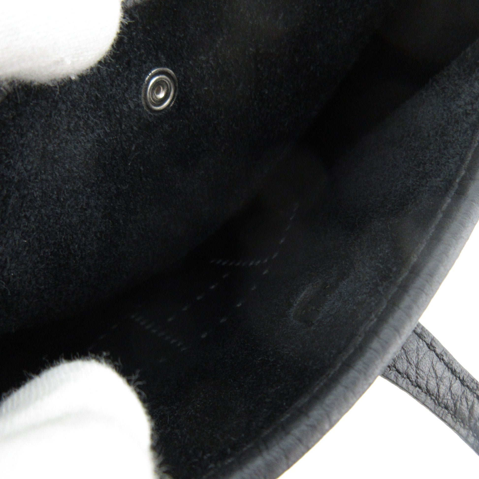 HERMES Evelyn TPM 16 Taurillon Clemence Leather Shoulder Bag in Black with Silver Hardware and Protective Seal, K Stamp