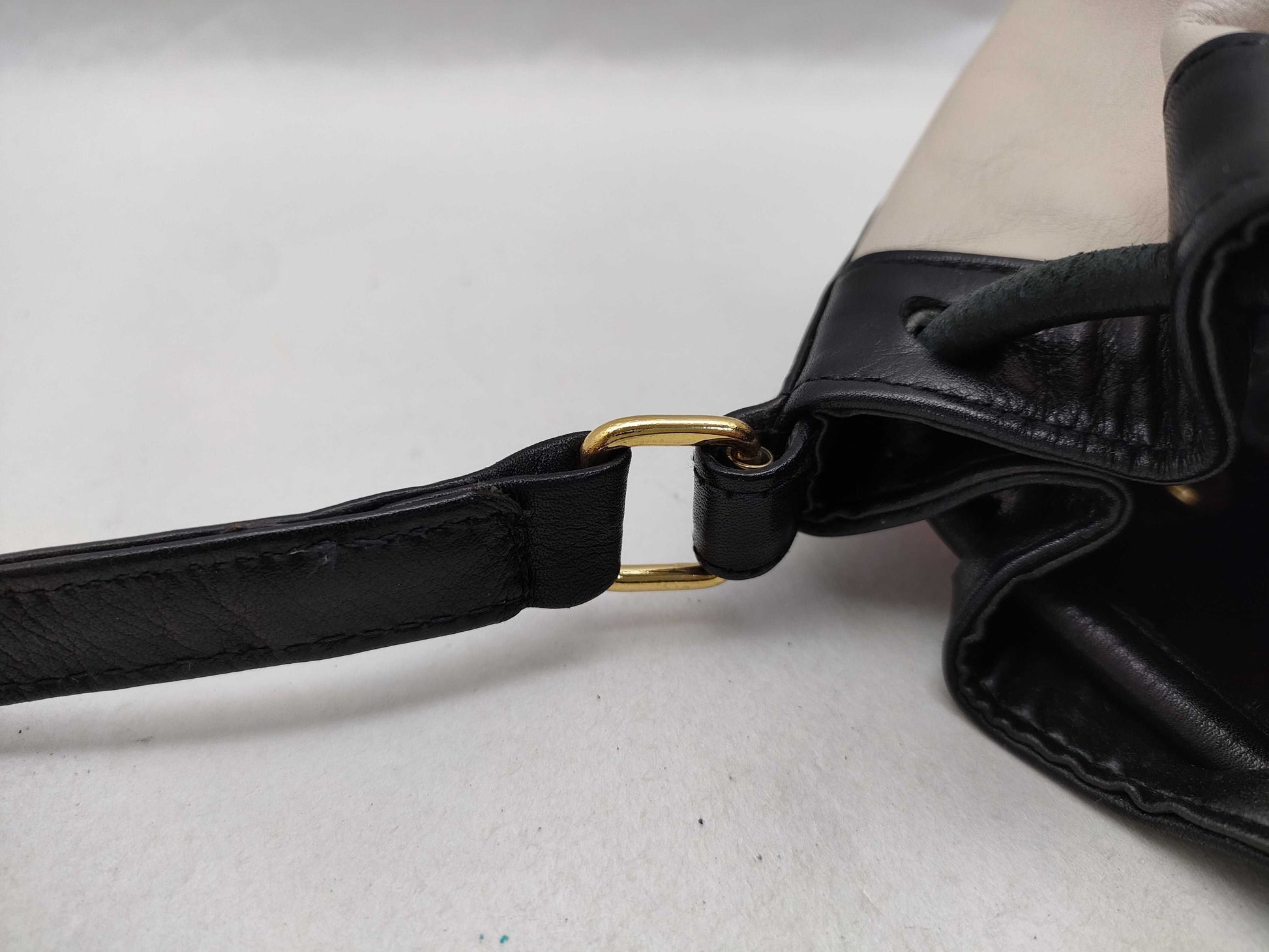 FENDI Two-tone Drawstring Shoulder Bag