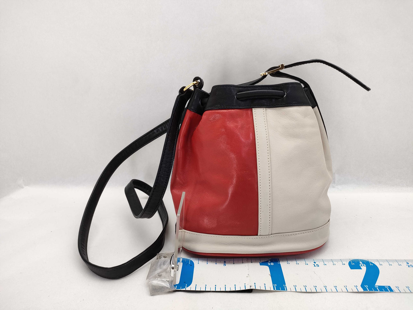 FENDI Two-tone Drawstring Shoulder Bag