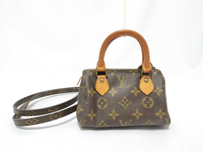 LOUIS VUITTON Monogram LOUIS VUITTON M41534 Mini Speedy Monogram Handbag Shoulder Bag Pouch
