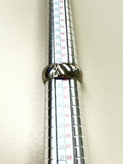 LOUIS VUITTON Monogram Ring M62485 Size M Silver Color DI0149 Stamp Made in Italy