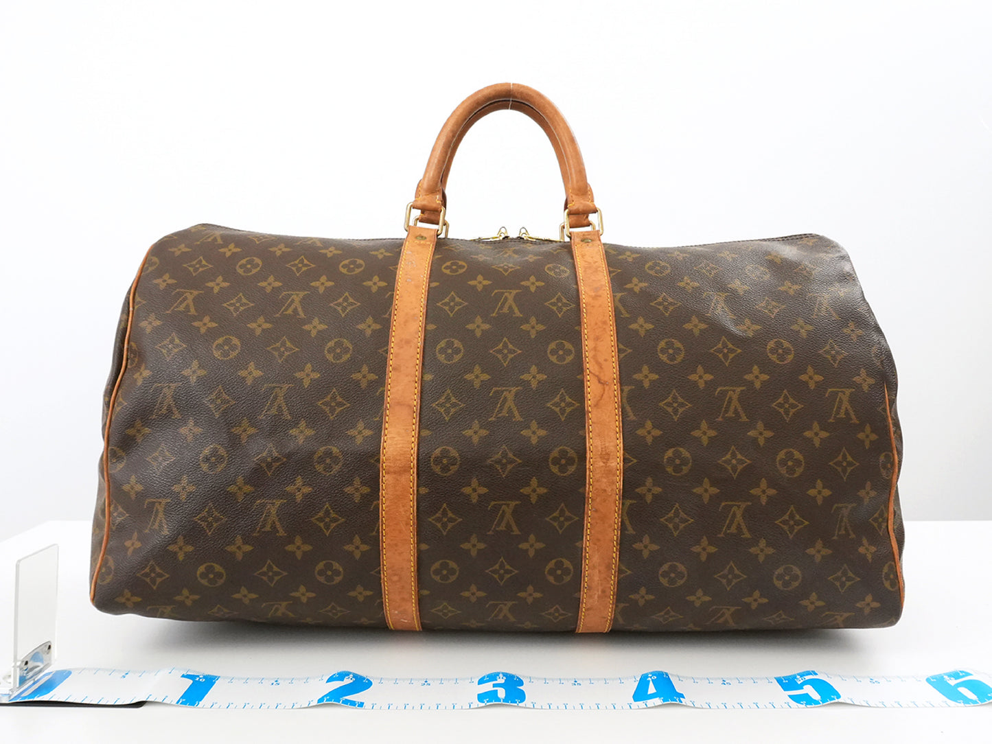 LOUIS VUITTON Monogram Keepall 55 Boston Bag