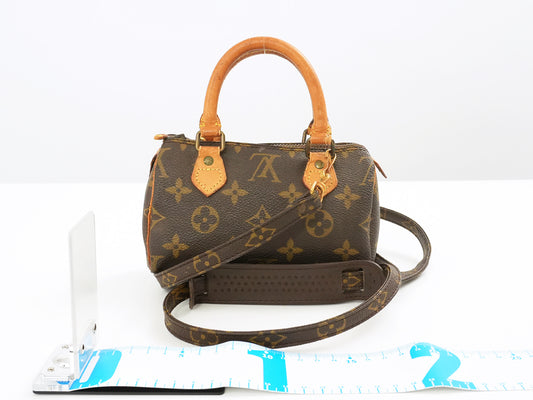 LOUIS VUITTON Monogram LOUIS VUITTON Louis Vuitton Monogram M41534 Mini Speedy Handbag Shoulder Bag Handbag