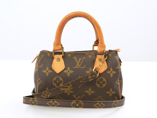 LOUIS VUITTON Monogram LOUIS VUITTON Louis Vuitton Monogram M41534 Mini Speedy Handbag Shoulder Bag Handbag