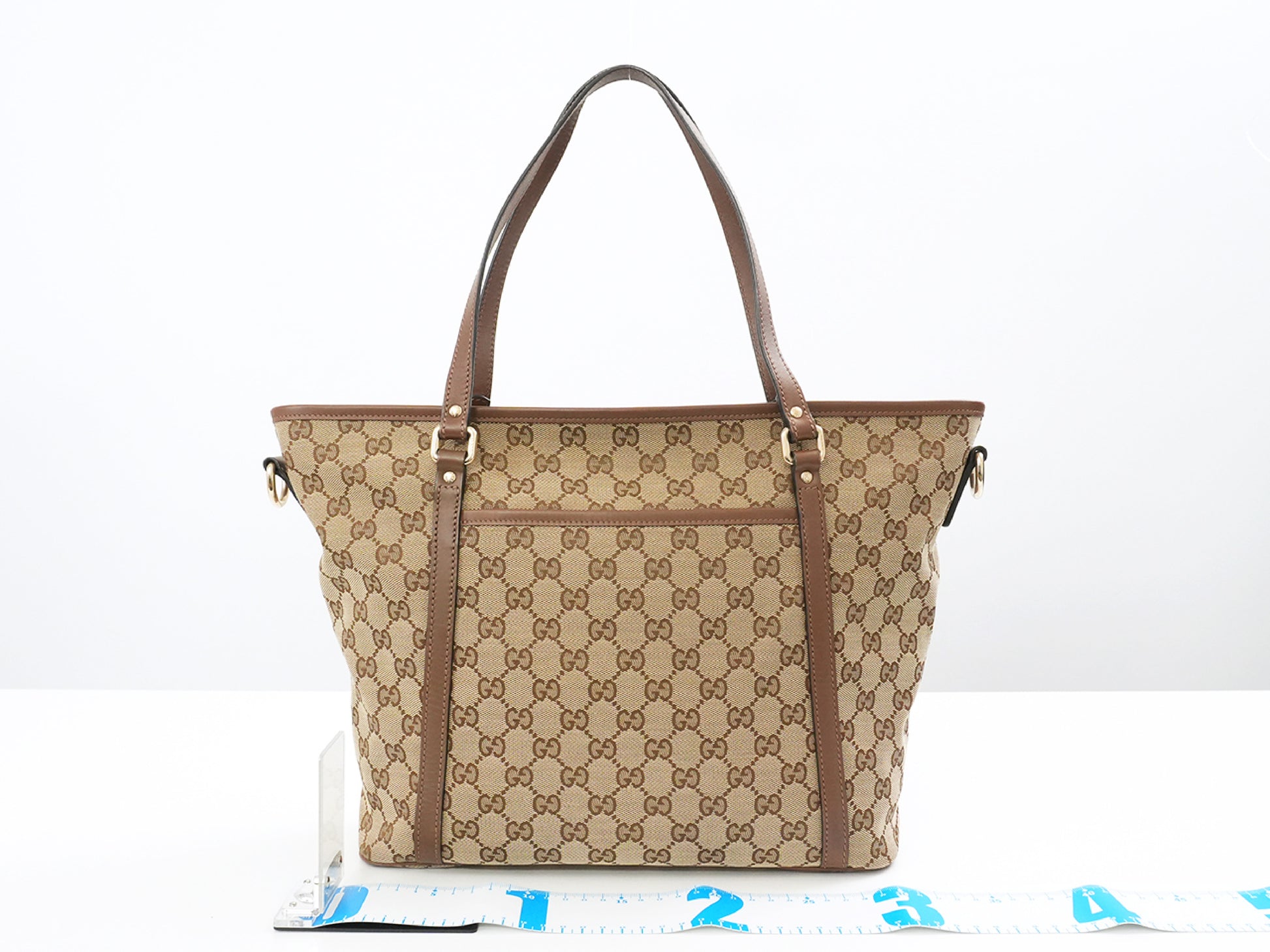 GUCCI GG Canvas Tote Bag 388929 with Care Card