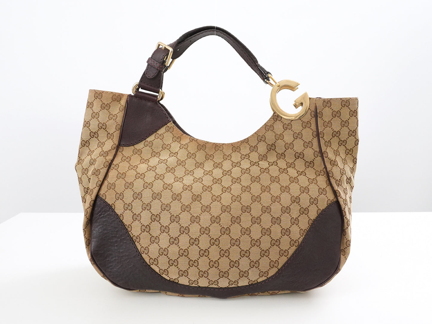 GUCCI GG Canvas GUCCI Charlotte GG Canvas Tote Bag 218782