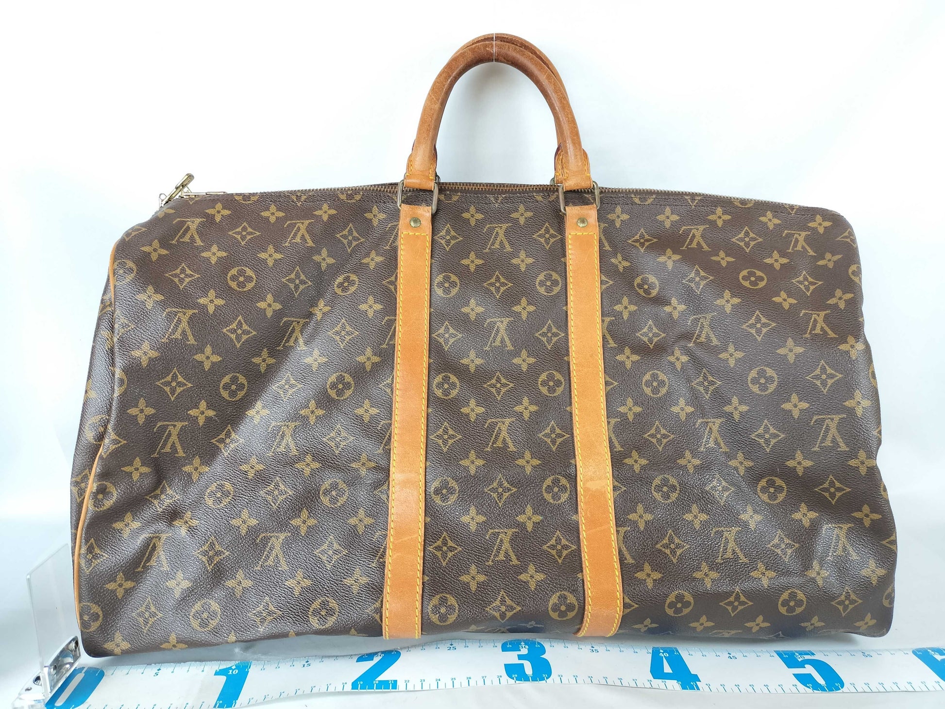 LOUIS VUITTON Monogram LV Keepall Boston Bag