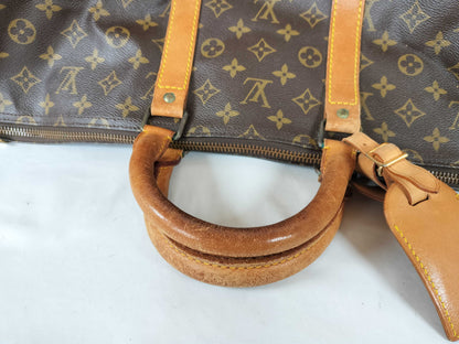LOUIS VUITTON Monogram LV Keepall Boston Bag