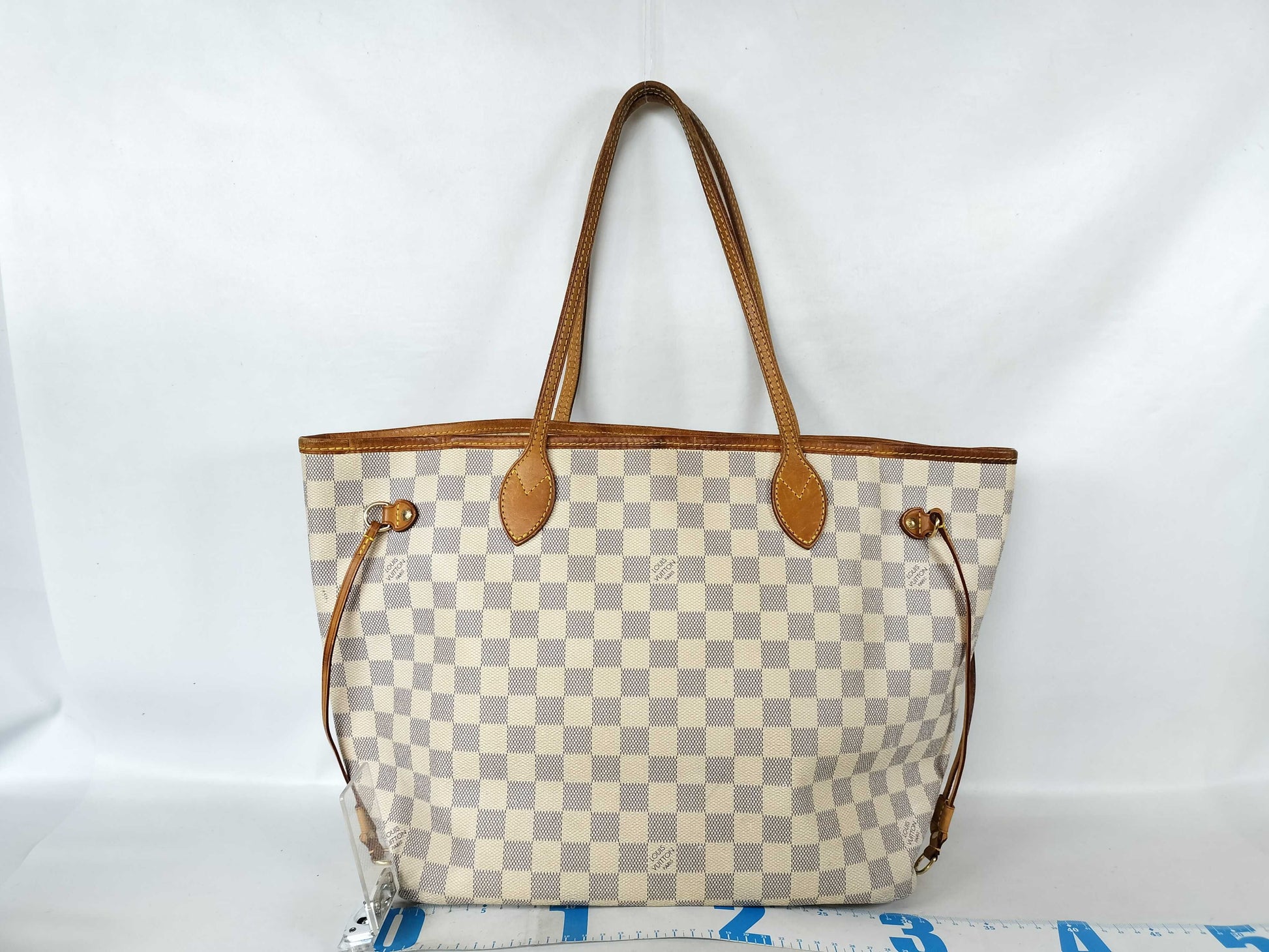 LOUIS VUITTON Damier Azur LV Tote Bag