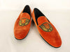 LOUIS VUITTON Velvet Loafers with LV Emblem, Men's Size 7 1/2 L